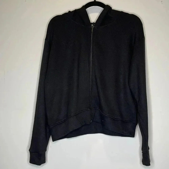 Zara Black Zip Sweater - Picture 1 of 8